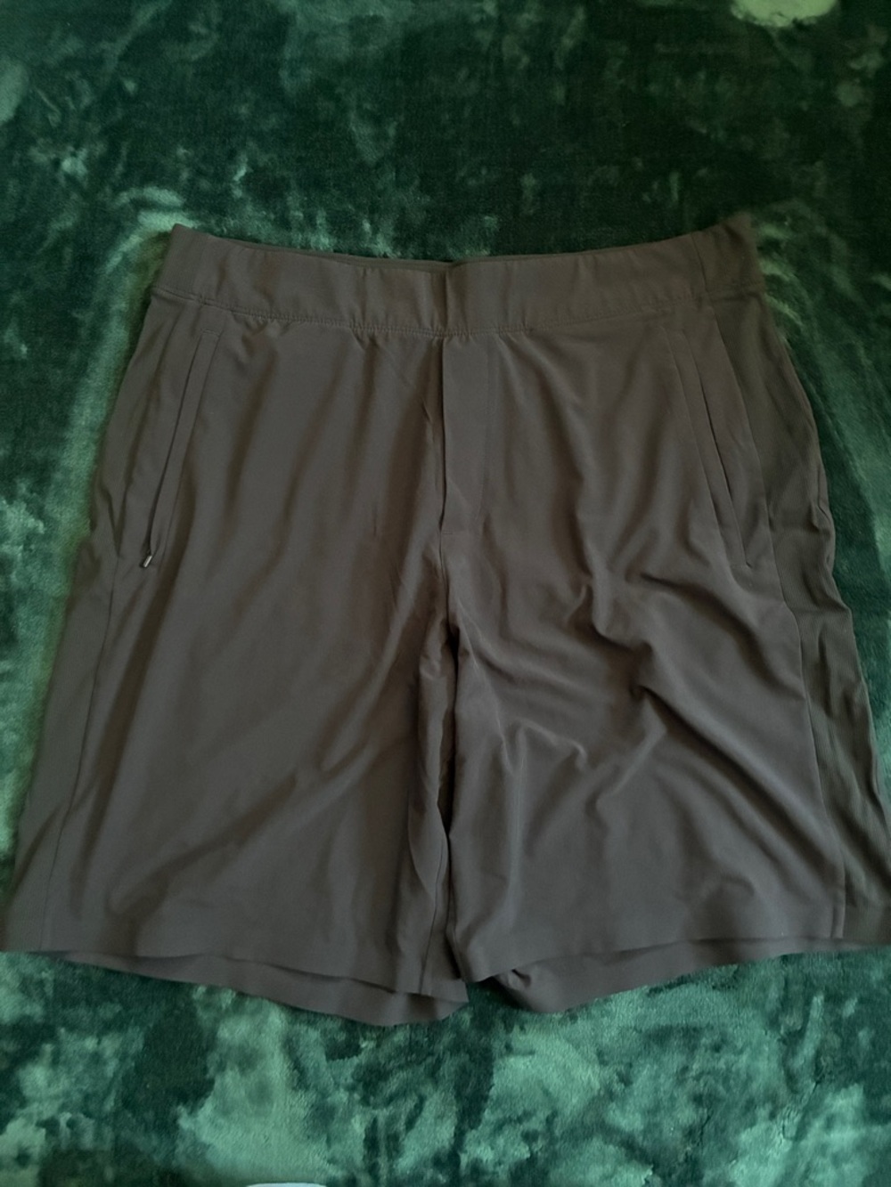 Athleta Brown Elastic-Waist Bermuda Shorts